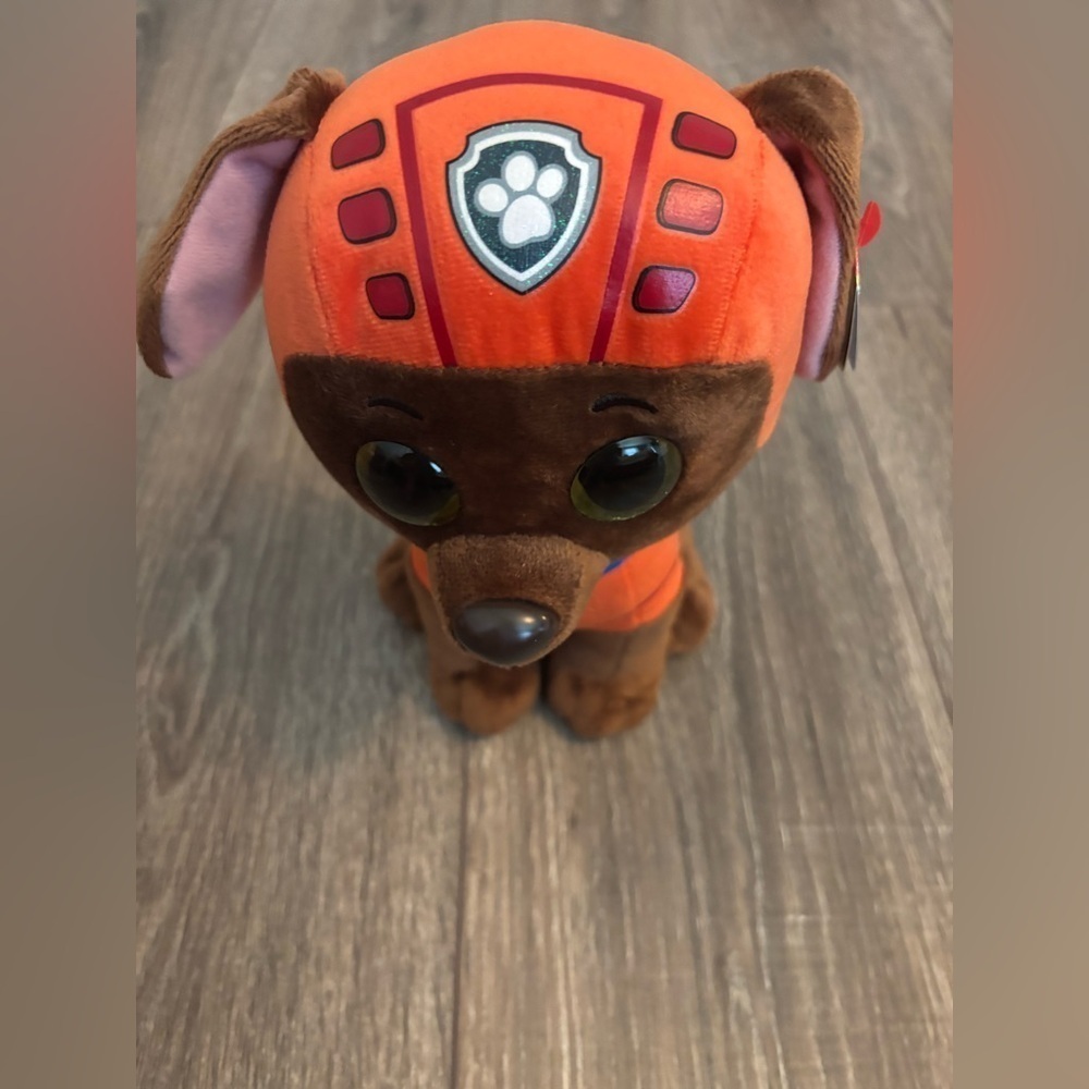 Ty Beanie Boos Paw Patrol Zuma 6" Plush Bean Bag Stuffed Animal Toy Rescue Pups